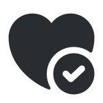 Heart Tick SVG Icon